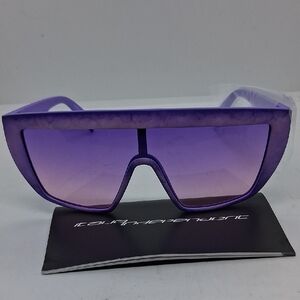 NWOT Italia Independent 0912 Purple Oversized Sunglasses